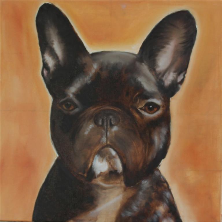 Spiksplinternieuw Franse bulldog - Schilderijen van Agnes Kranenburg FC-26